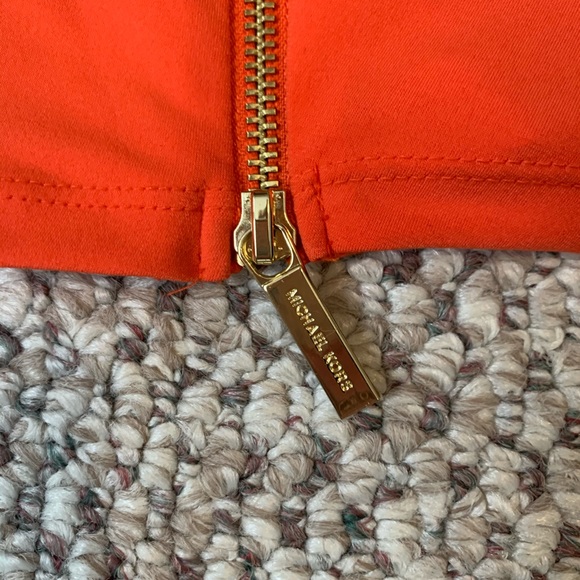 Michael Kors Orange Side Zip Dress XS - Picture 3 of 3